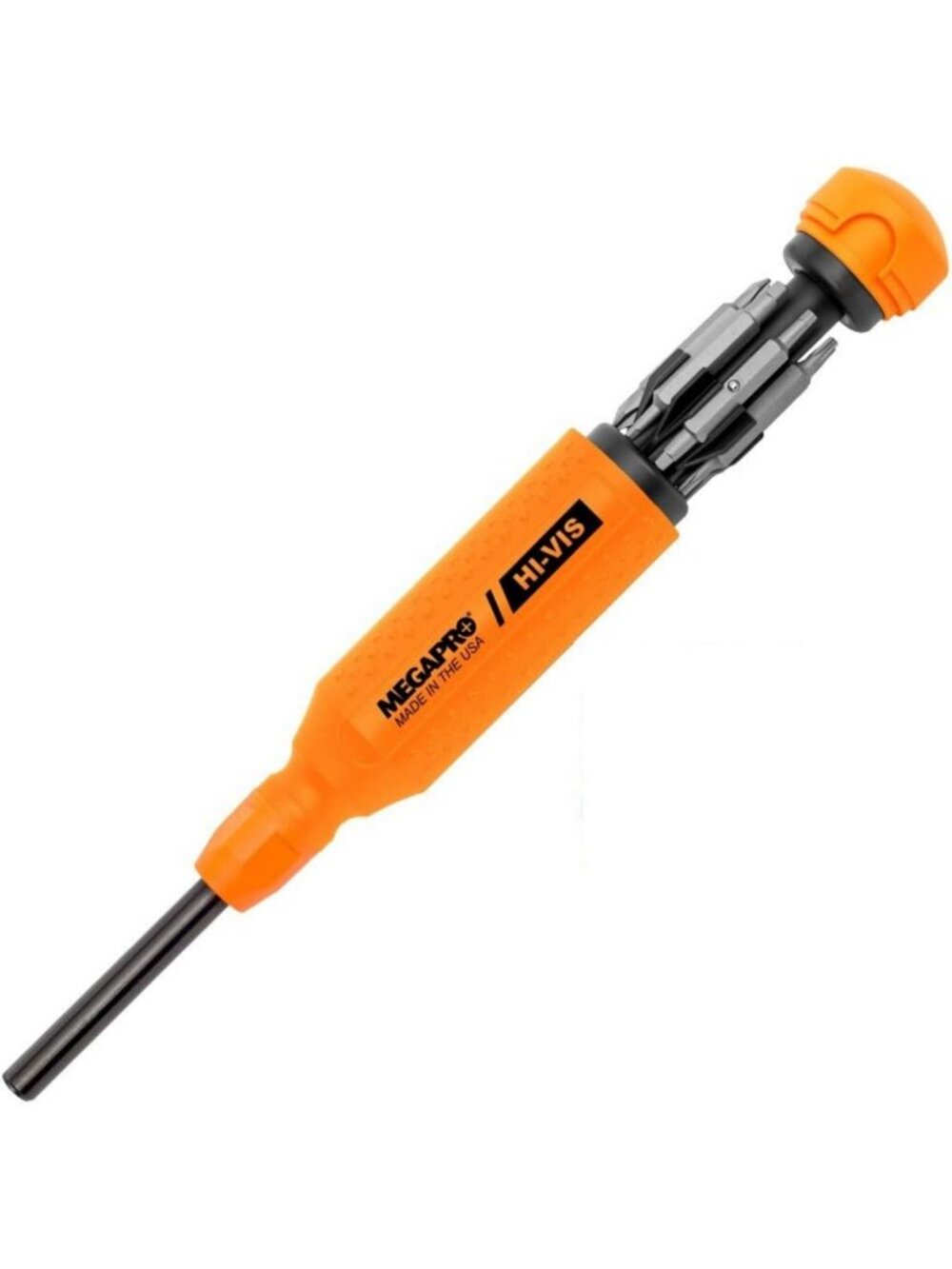 15-in-1 High Visibility Multi Bit Screwdriver - Bright Orange, Durable